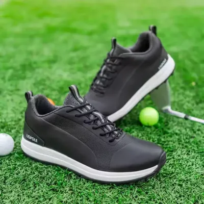  HIGH-QUALITY GENUINE LEATHER GOLF SHOES MAN